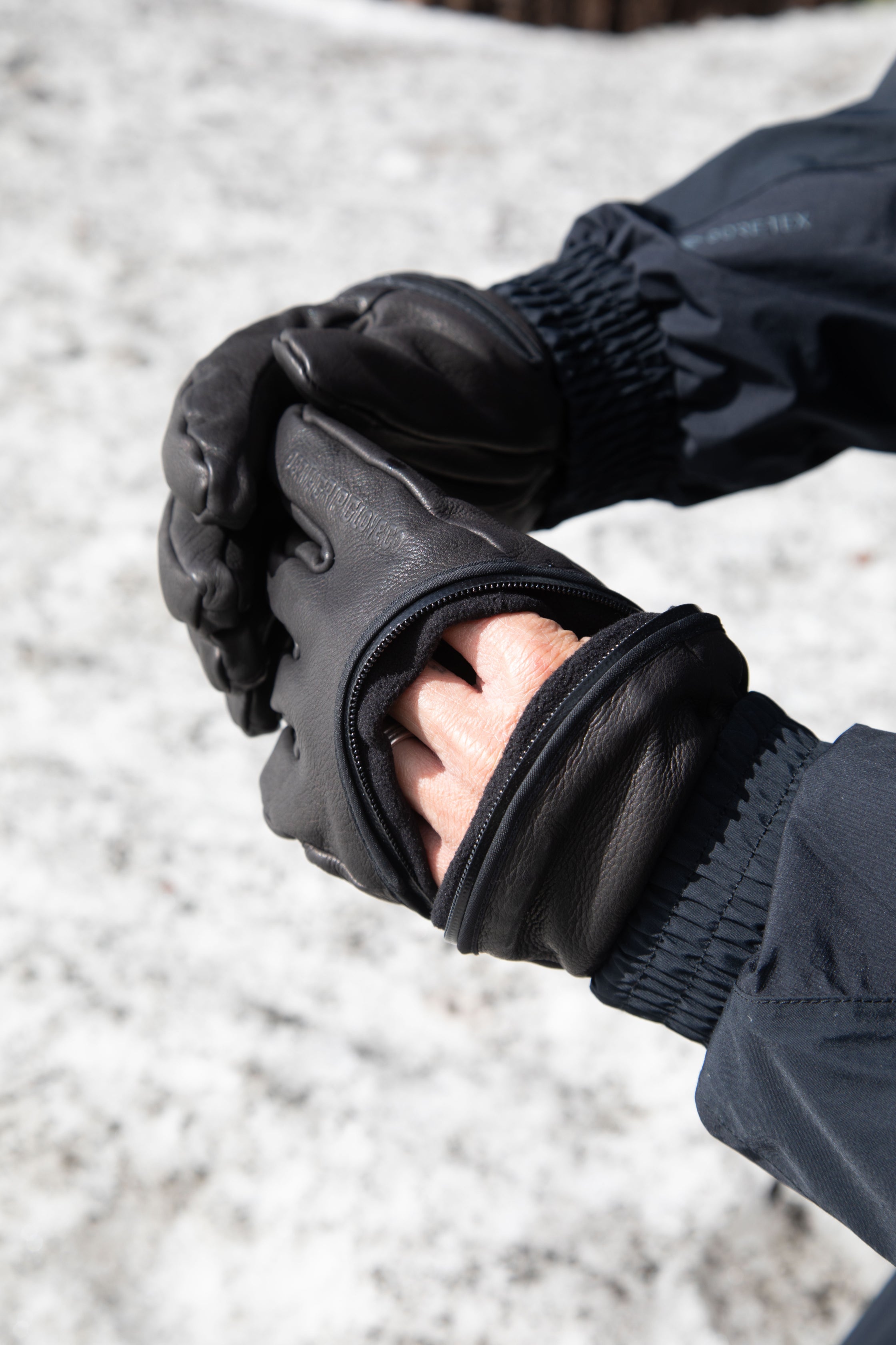 Ghoul Leather Glove - Black